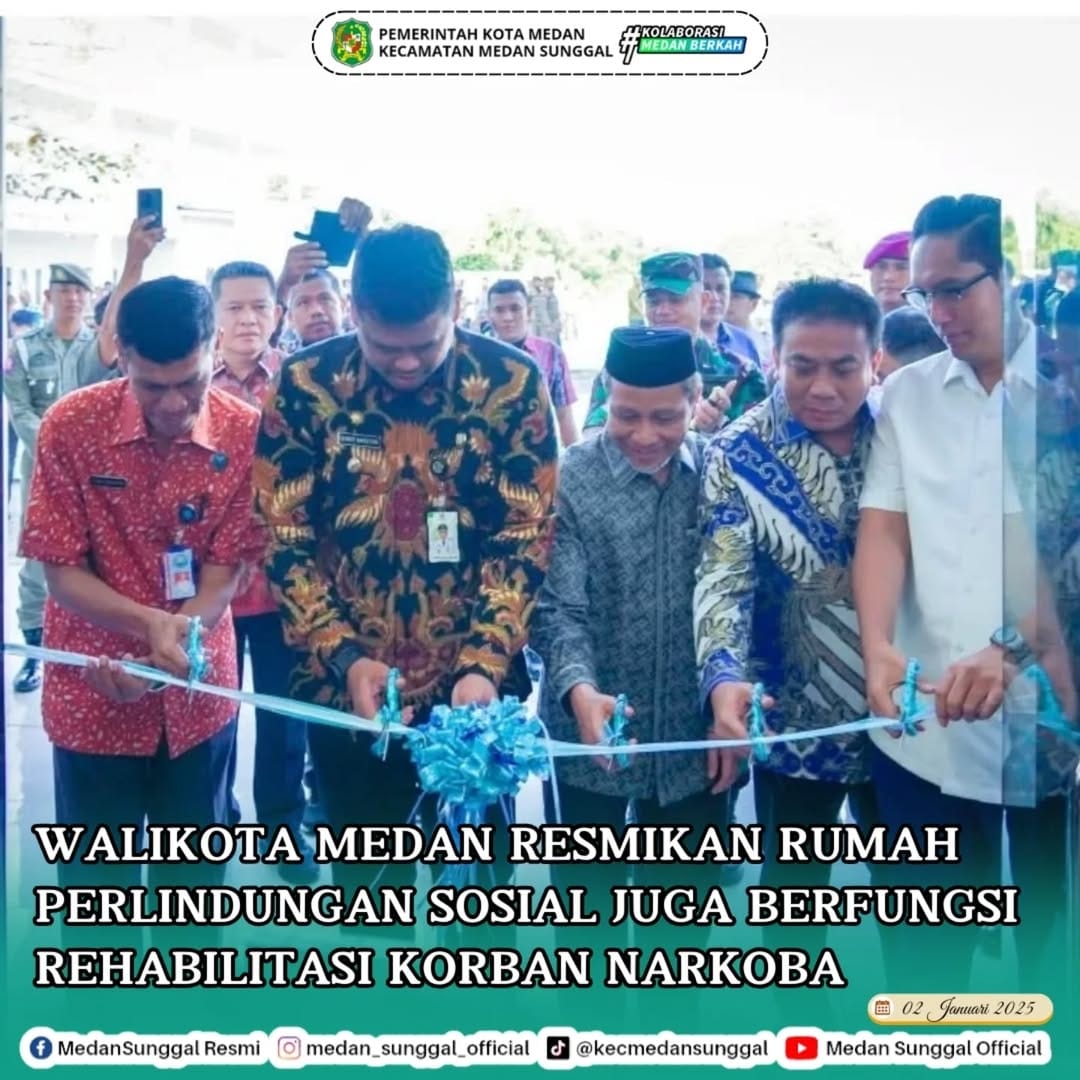 Walikota Medan Resmikan Gedung Rumah Perlindungan Sosial (02/01)
